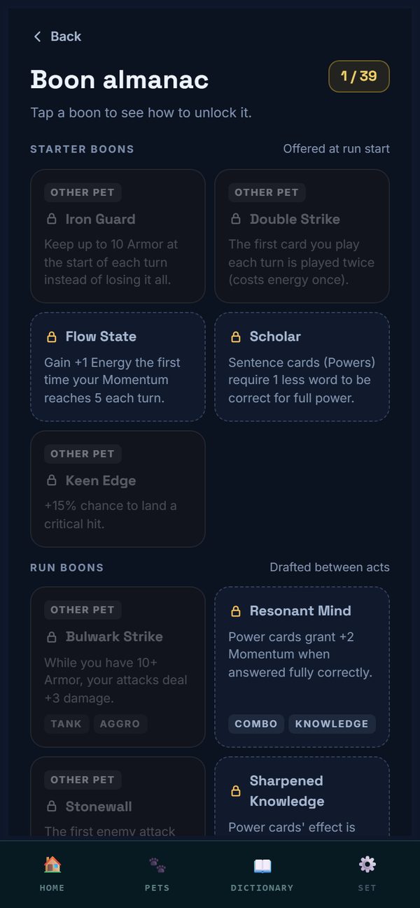 Boon almanac